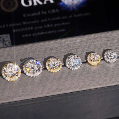 Luxury Diamond-Test Silver Studs