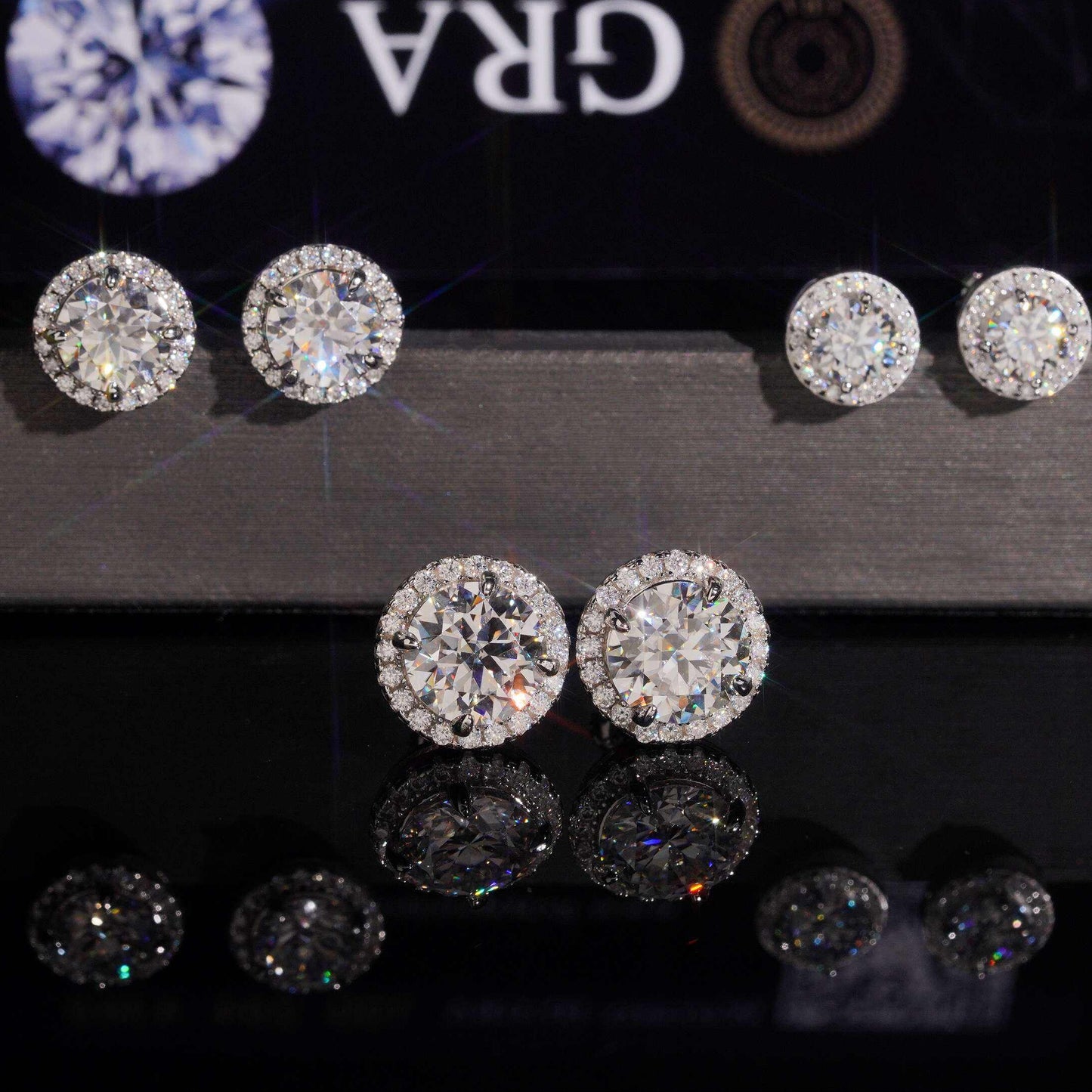 Luxury Diamond-Test Silver Studs