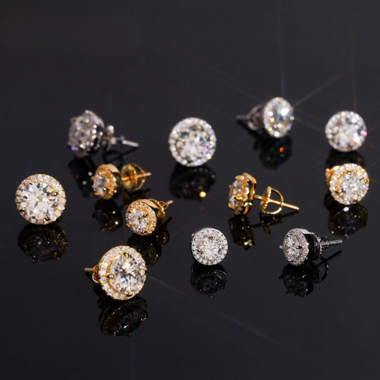 Luxury Diamond-Test Silver Studs