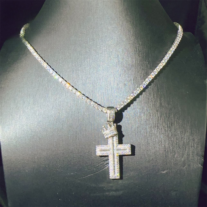 Luxury D VVS Cross Pendant