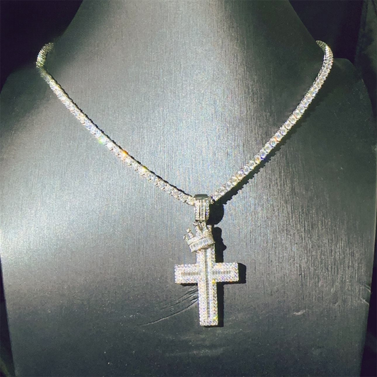 Luxury D VVS Cross Pendant