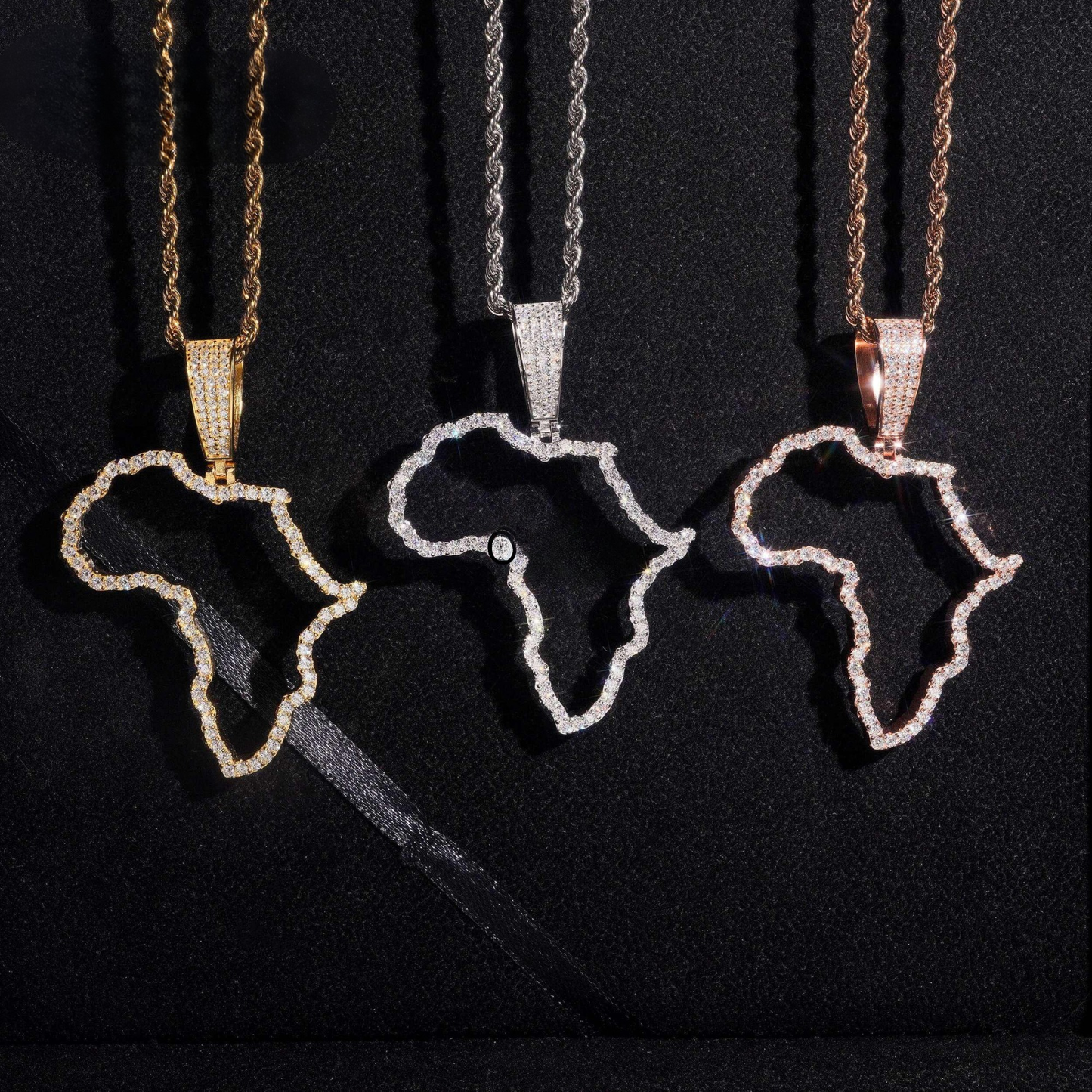 Sterling Silver Map Pendant