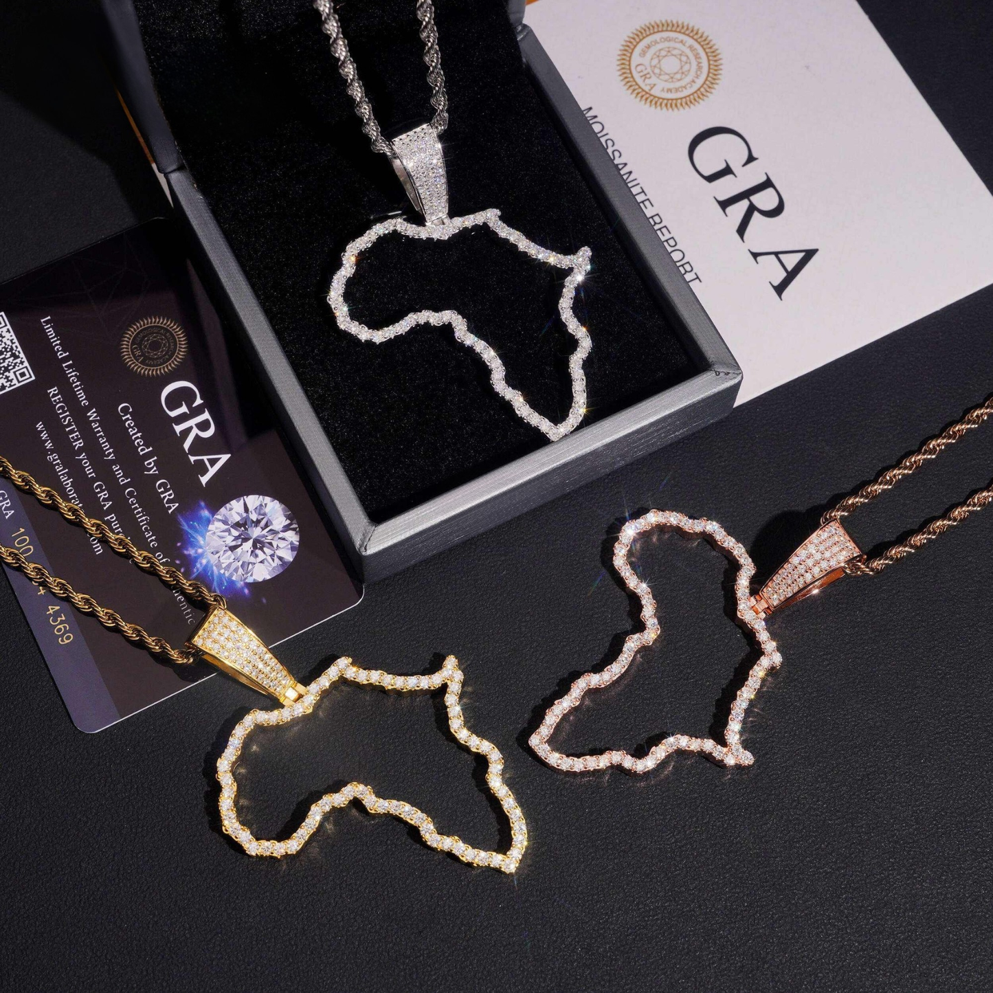 Sterling Silver Map Pendant