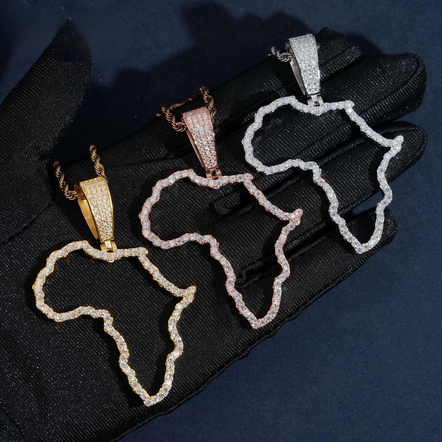 Sterling Silver Map Pendant