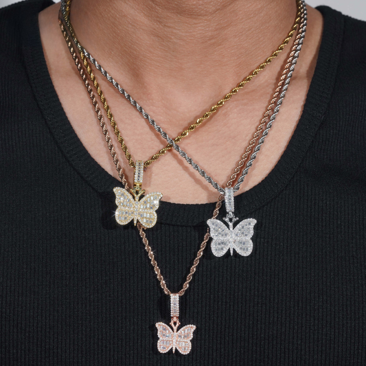 Silver Butterfly Pendant