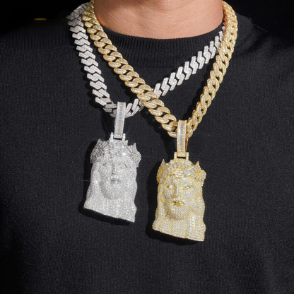 Sterling Jesus Pendant