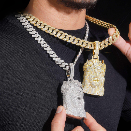 Sterling Jesus Pendant