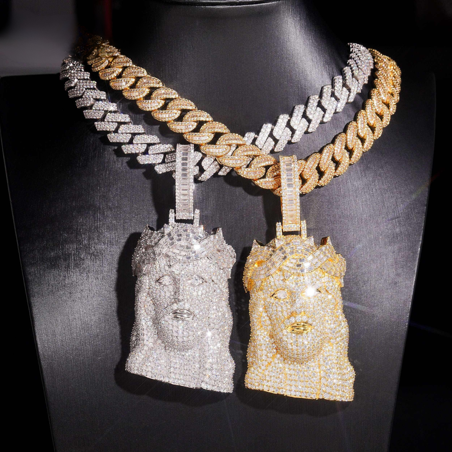 Sterling Jesus Pendant