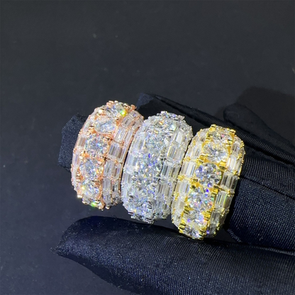 Luxury Silver Hip Hop Ring