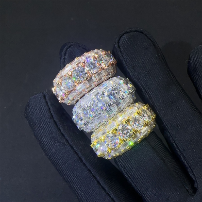 Luxury Silver Hip Hop Ring