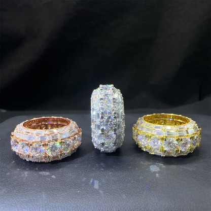 Luxury Silver Hip Hop Ring