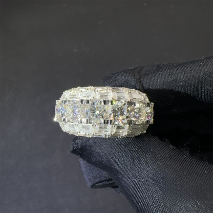 Luxury Silver Hip Hop Ring